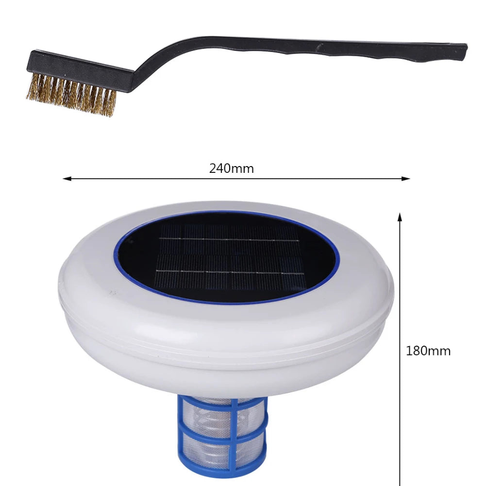 Beach Camp Solar Pool Ionizer Copper Silver Ion Swimming Pool Purifier Algae Resistance Lower Chlorine Outdoor Swim Water Purifier