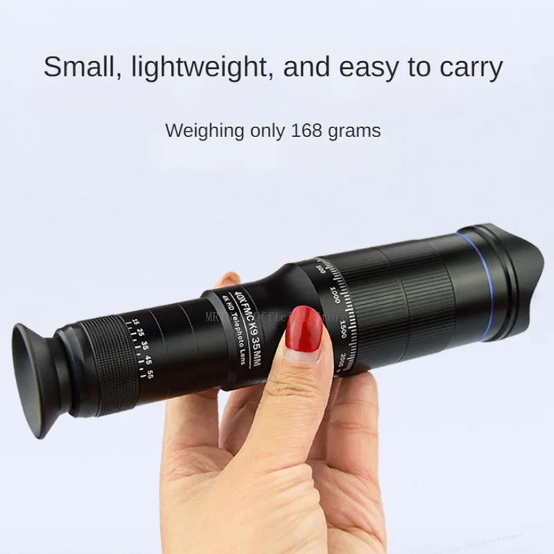 Beach Camp Professional Telescope Monocular HD 40X Zoom Phone Lens Camera Telephoto With Tripod Metal Telescope For Tourism Camping