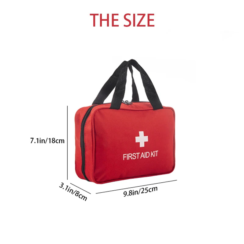 Multi-purpose First Aid Kit with Carry Bag - for outdoor adventures, hunting, hiking and camping - includes camping gear