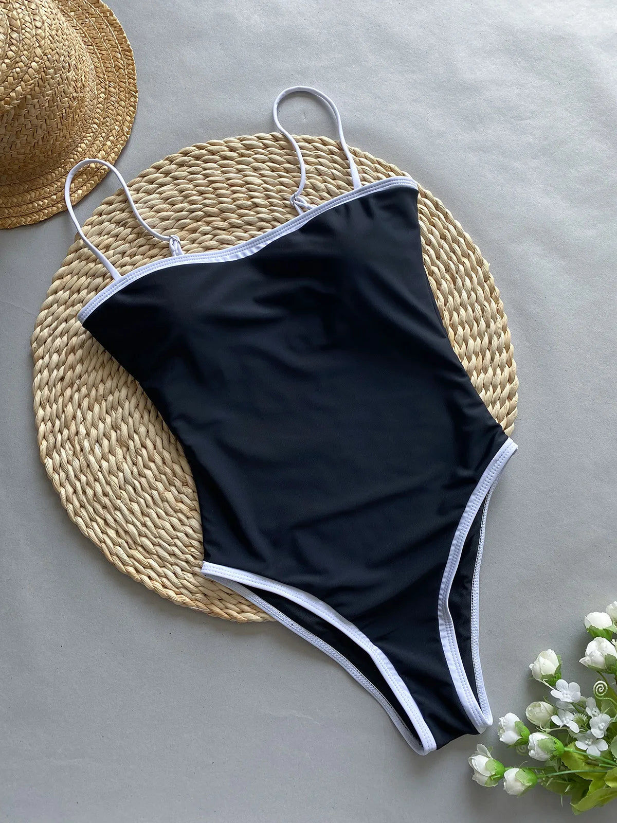 Beach Camp Woman Swimwear High Waist Bikinis Shorts Women's Swimsuit Luxury Ribbed Two-piece Bathing Suits Summer Bikini Set Swimsuit