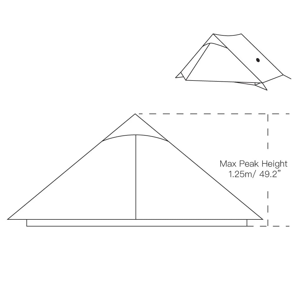 Beach Camp New Version 2 Person Outdoor Ultralight Camping Tent 3 Season Professional 15D  Rodless Tent