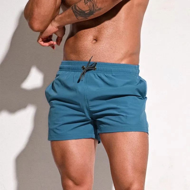 Beach Camp Men Swimming Shorts Summer Trunks Swimwear Quick Dry Board Short Pant Bathing Suit Sport Swimsuit Surfing Beach Swim Shorts Men