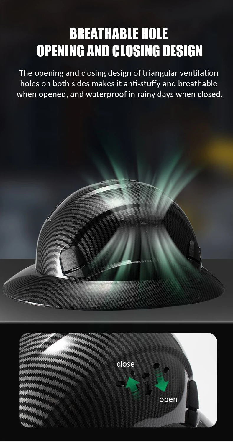 Beach Camp Cycling Helmet Construction Safety Helmet Breathable Worker Engineer Hard Hat High-altitude Operation Security Head Protection