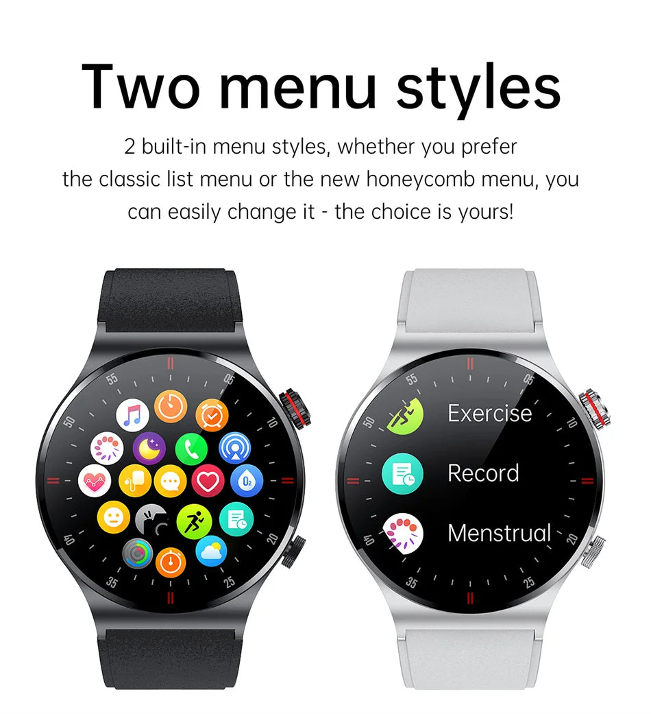 Beach Camp 2025 NFC Bluetooth Call Smart Watch Men Full Screen GPS Sports Bracelet Waterproof ECG Health Monitor SmartWatch for IOS Android