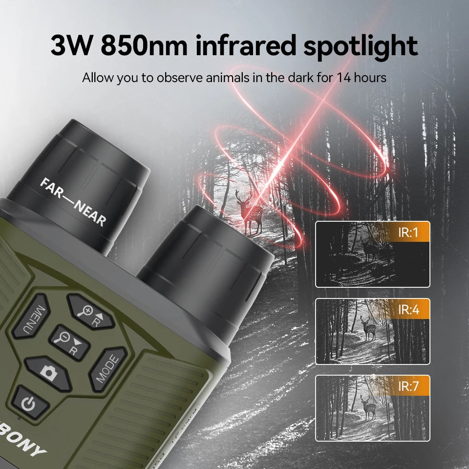 Beach Camp SX31 Zoom Digital Infrared Night Vision Binocular Telescope, for Hunting Camping Professional 4K Night Vision Device