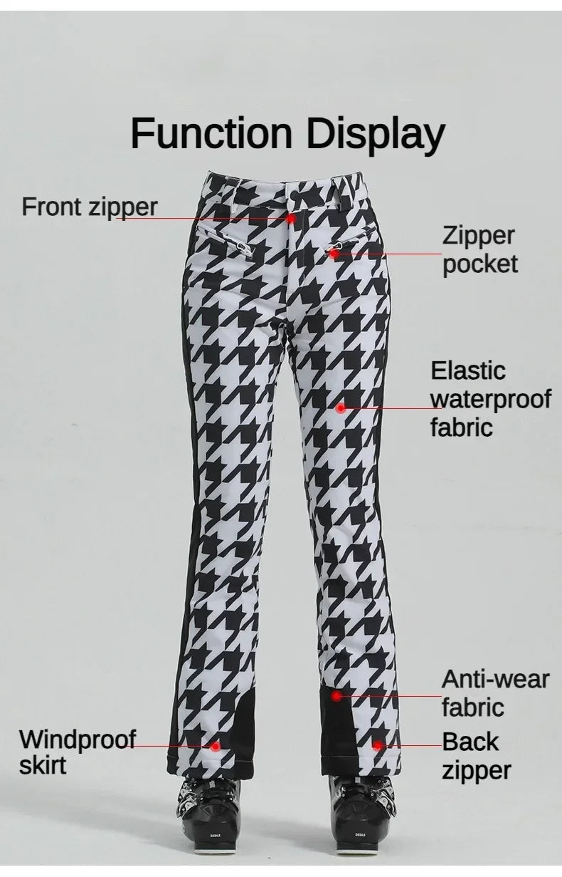 Beach Camp Female Slim Skiing Pants