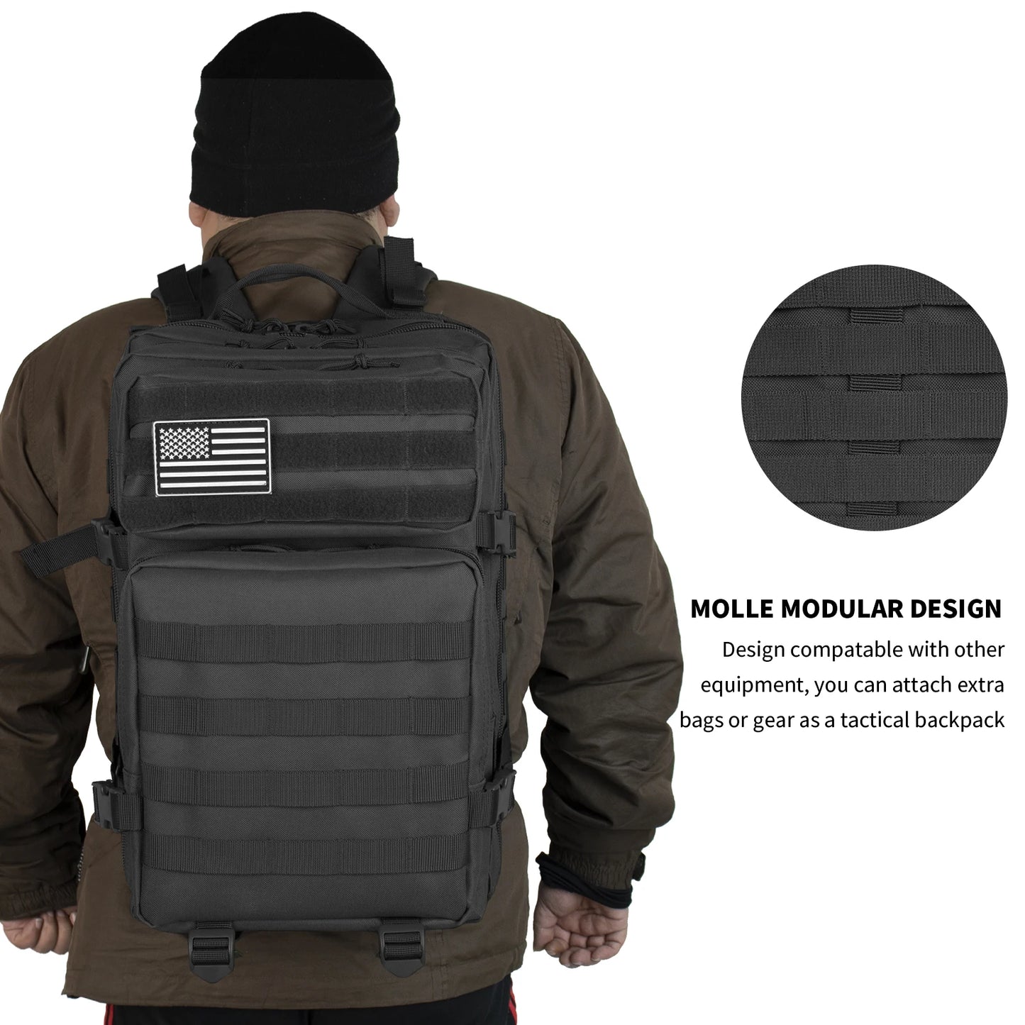 30L/45LHiking Hunting Tactical BackpackIdeal for Travel and Outdoor Activities Such as Routes,  Camping, Excursions and Hiking