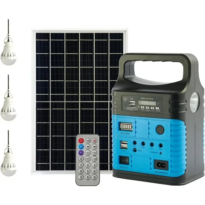 Beach Camp Portable Power Station  7500mAh Solar Mini Generator for Outdoor Camping Emergency Fishing Travel Party Trip with USB DC Outlet