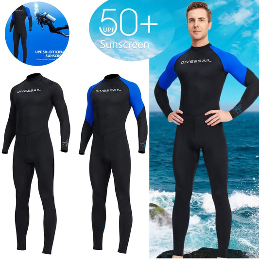 Beach Camp Wetsuit for Men Diving Clothes Sunscreen Snorkeling Surfing Swimsuit Warm Wetsuits Swimming Swimwear Full Suit
