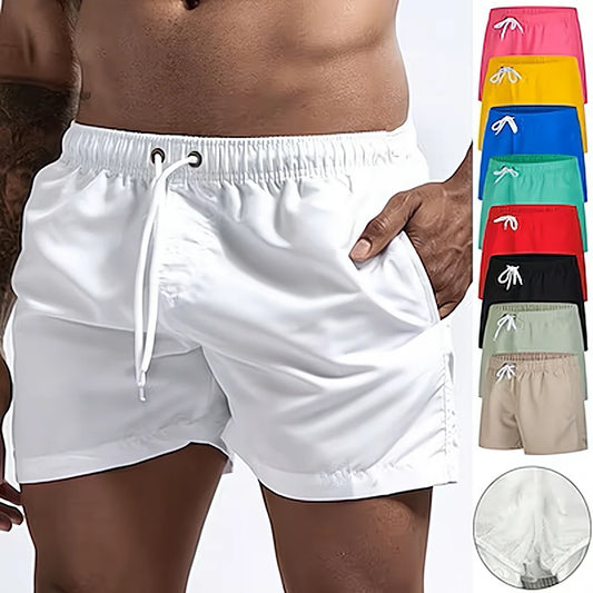 Beach Camp Men's Swim Shorts Swim Trunks Quick Dry Board Shorts Bathing Suit Breathable Drawstring With Pockets for Surfing Beach Summer