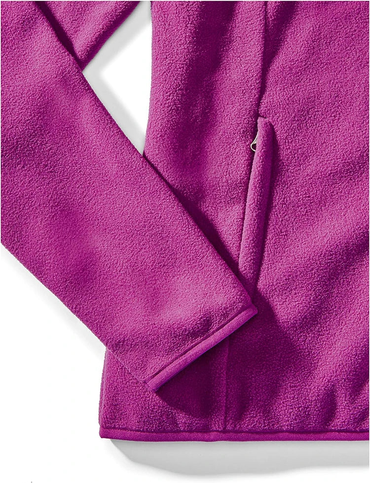 Beach Camp Women's Winter Coat with Full Zipper, Warm, Soft, Lightweight, Suitable for Camping, Running, Cycling, Outdoor Travel,