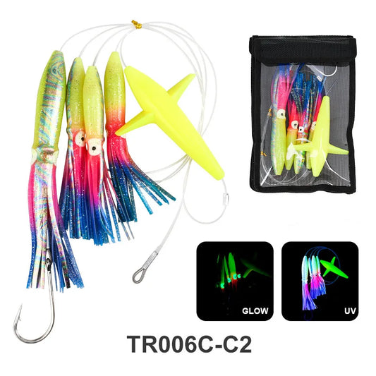 Trolling Fishing Lures, Rigged Skirted, Big Game, Marlin Tuna, Prowler, 13 ', 33cm
