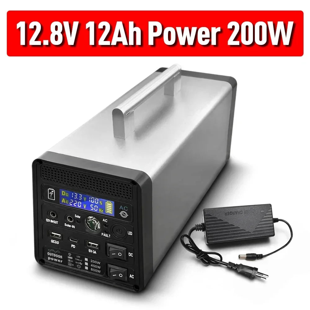 Beach Camp 400W 96000mAh Generator Solar Generator Station Pure  Sine Wave  220V Portable Power Outdoor Camping for Home Car Drone Laptops