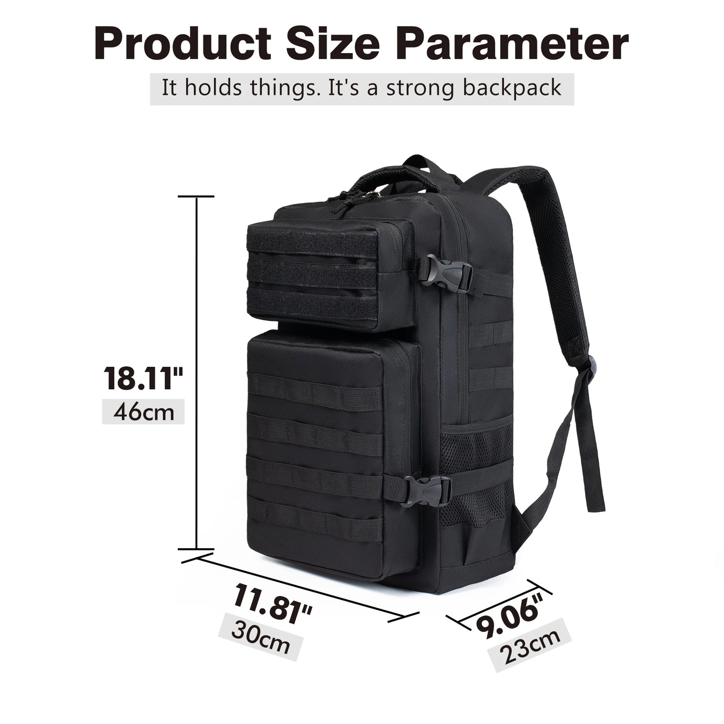 30L/45LHiking Hunting Tactical BackpackIdeal for Travel and Outdoor Activities Such as Routes,  Camping, Excursions and Hiking
