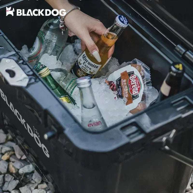 Beach Camp BLACKDOG 26L Large Space Camping PP Insulation Box 108h Keep Fresh Outdoor Travel Food Ice Bucket Cooler Box Fridge Ultralight