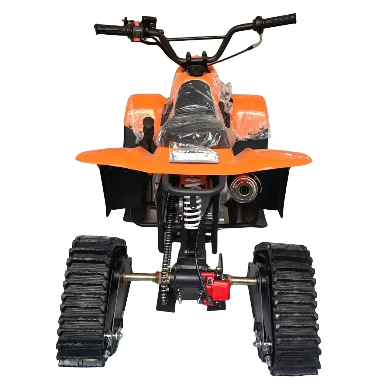 Beach Camp Snow Mobile 1700*600*500mm Track Snow Vehicle Tracked Wheeled 110CC Automatic (No Reverse Gear) 50KM/H For Children