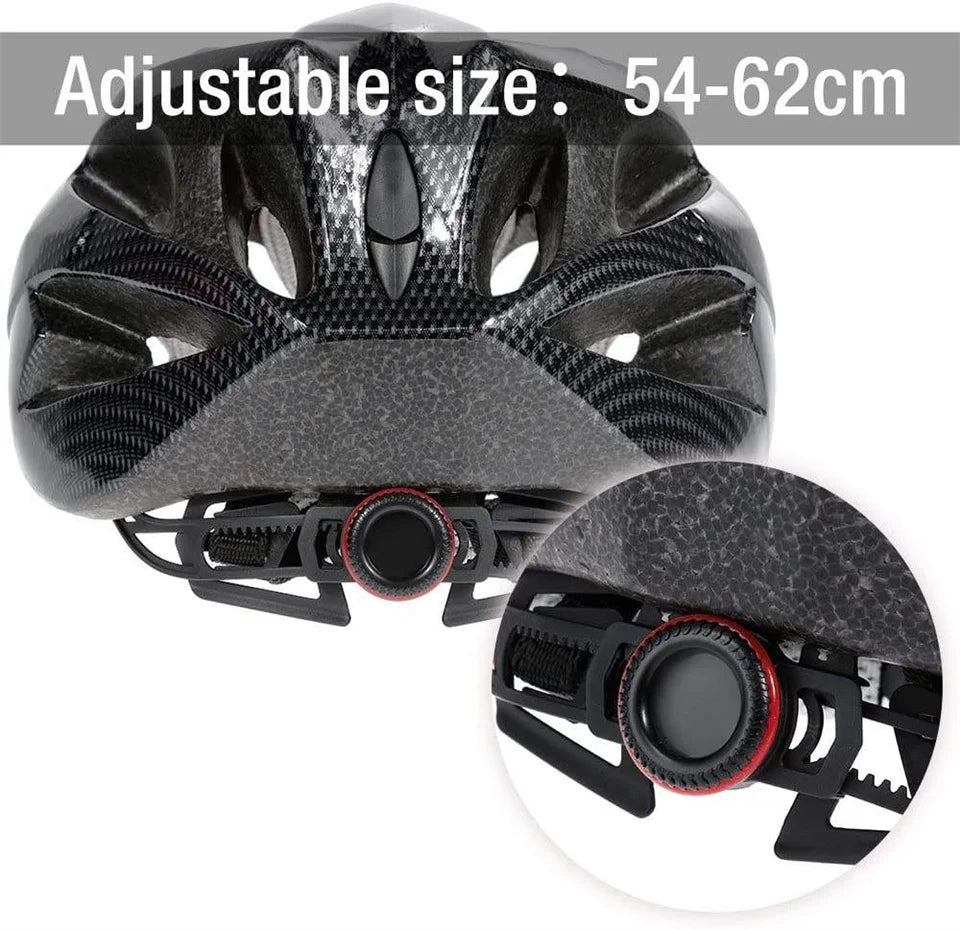 Beach Camp Cycling Helmet Comfort Lining Lightweight Fiber Texture Helmet Adult Mountain Bike Cycling Equipment