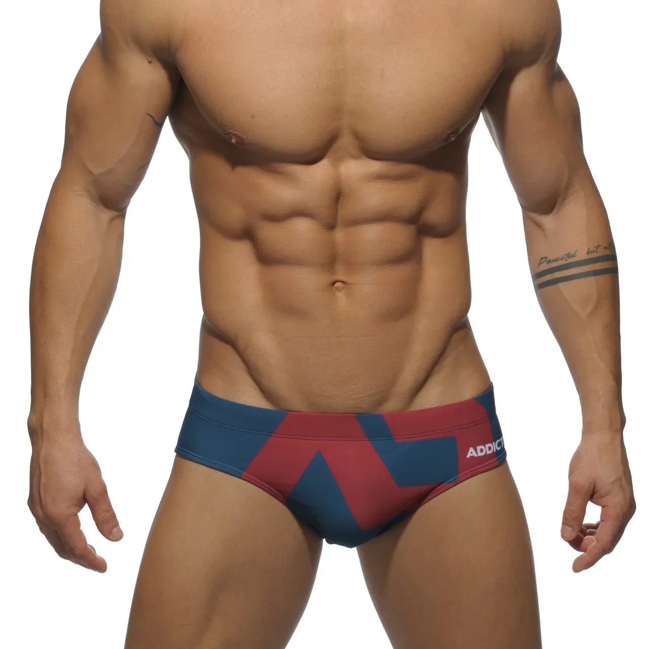 Men's Swimsuit Bikini Briefs Sexy Letter Print Swimwear Beach Shorts Boxer Swim Trunks Pants Quick Dry Bathing Suit Beachwear