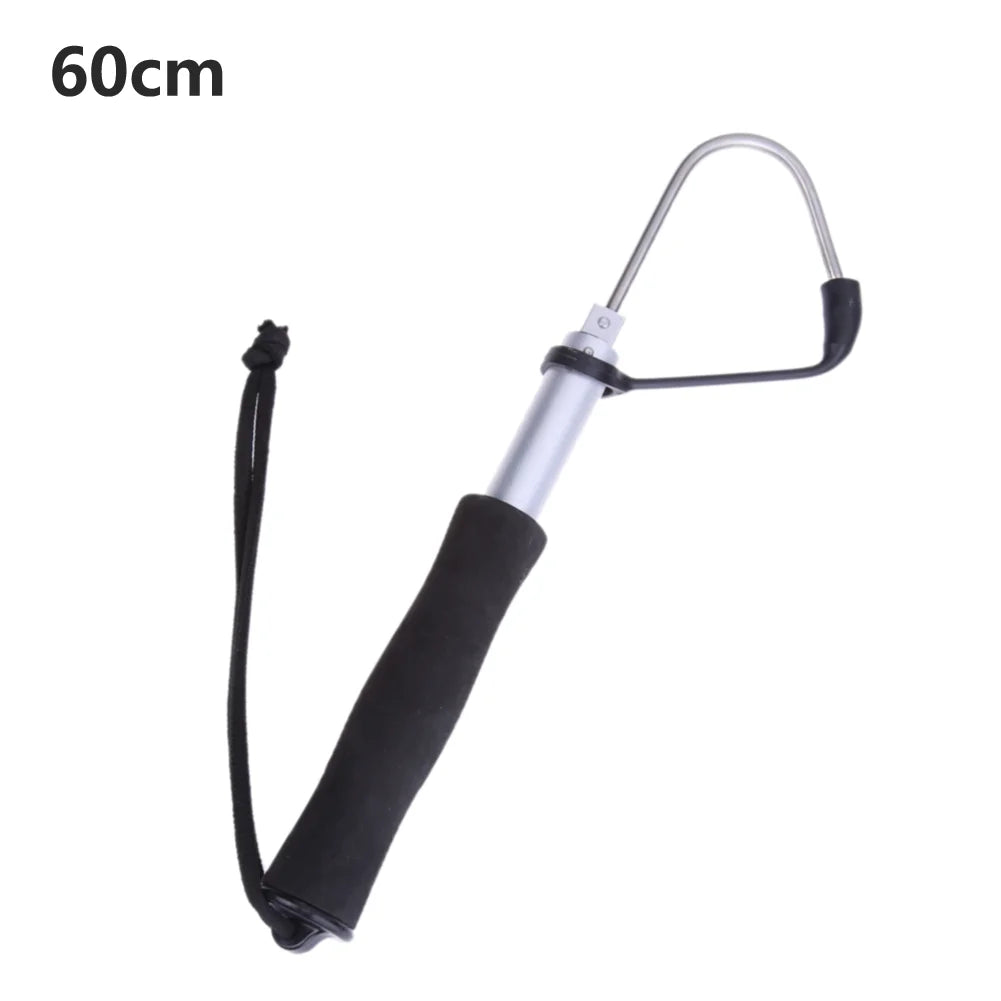 Telescopic Sea Fishing Gaff Stainless Aluminum Alloy Spear Hook Tackle