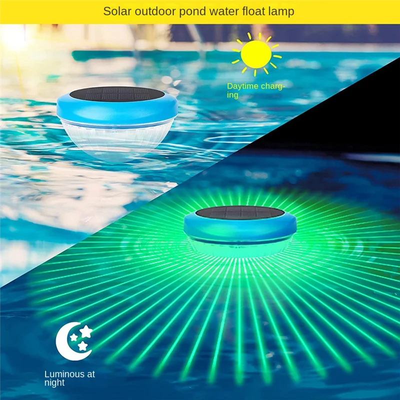 Beach Camp Solar Floating Pool LED Lights,Waterproof RGB Color Changing Pool Lights,Pool Accessories for Pool,Pond,Spa,Hot Tub