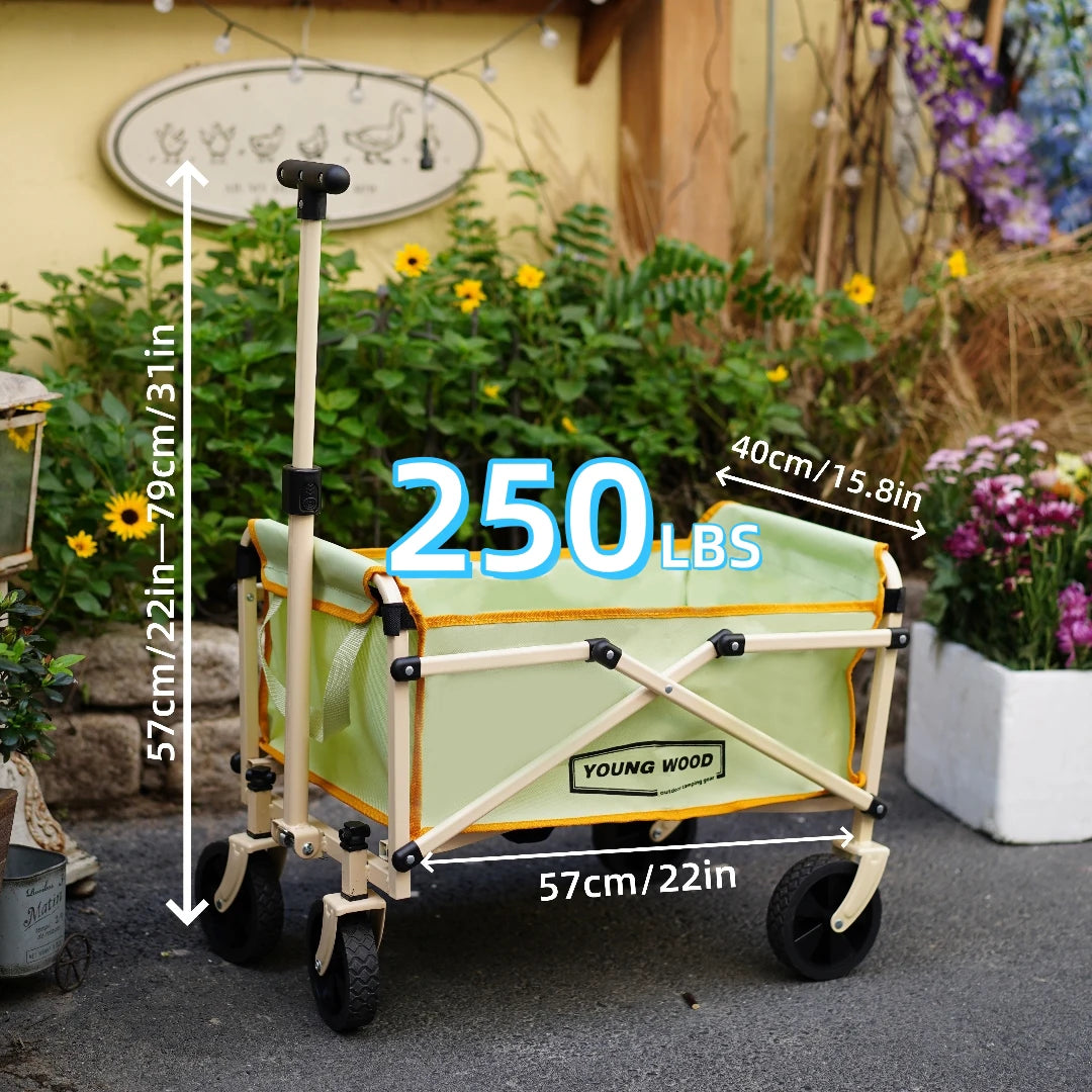 Beach Camp Camping carts are exquisite compact practical sturdy and have a strong load-bearing frame They are designed to be folded